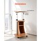 Adjustable Height Portable Podium Lectern MDF Desktop Lockable Wheels
